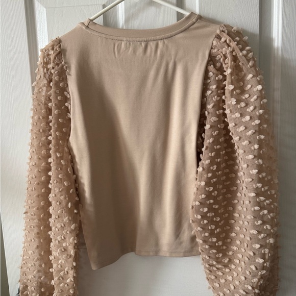 Mittoshop Unique Top, S, Round Neck, Slipover, Sheer Sleeves NWOT - Picture 5 of 7
